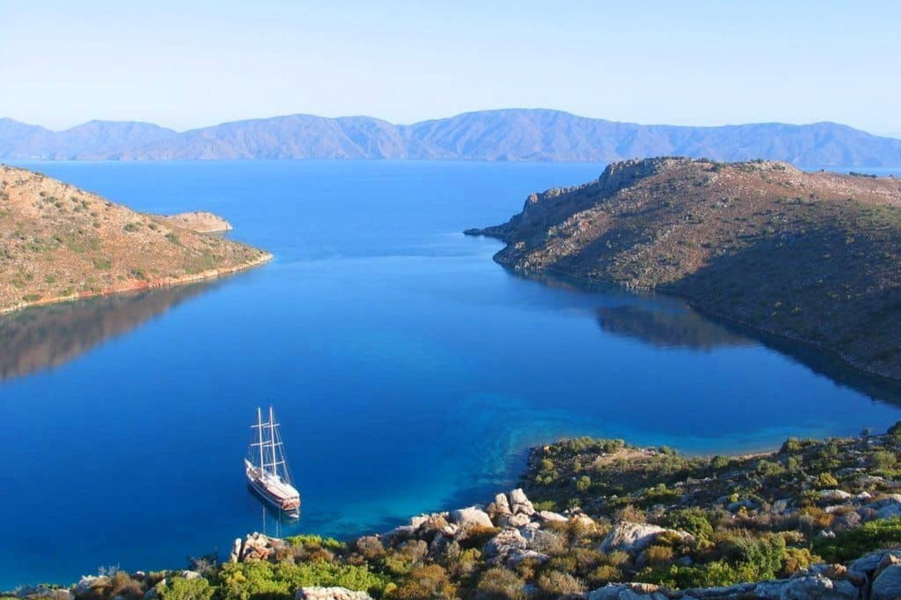 Bodrum - Marmaris Gulet Cruise Route