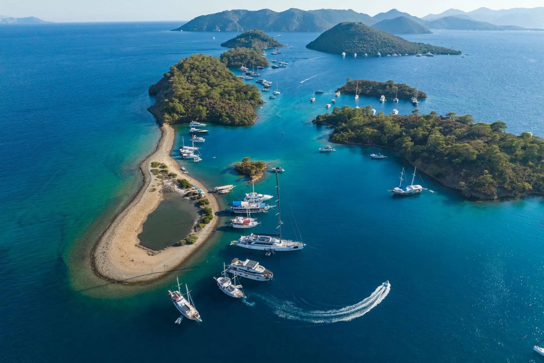 Departing Fethiye Harbour & Anchoring at Tarzan Bay