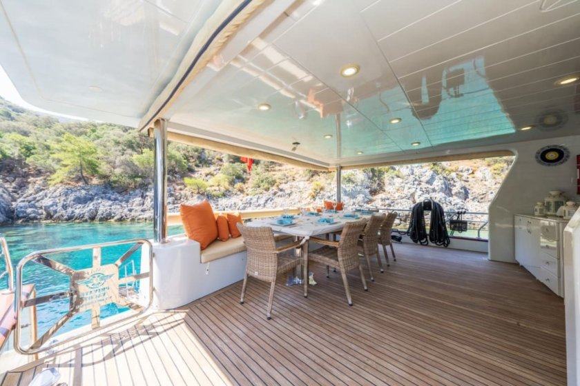 SIMAY F TRAWLER | FETHIYE DELUXE 8 PERSON TRAWLER CHARTER | Okeanosyatcilik