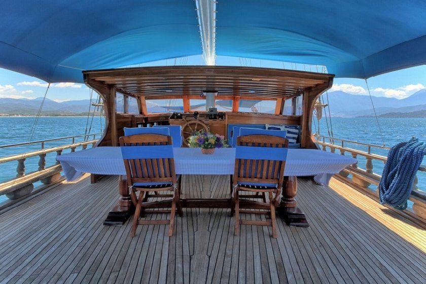 ALEYNA 3 | 12 KİŞİLİK KONFORLU MAVİ YOLCULUK GULETİ | Okeanosyatcilik