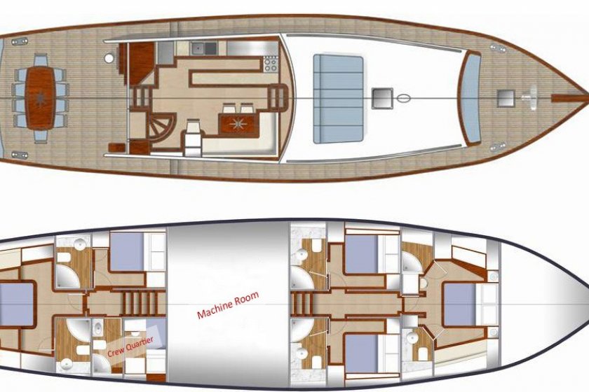 GRAND SAİLOR | MARMARİS 10 KİŞİLİK KLİMALI LÜKS GULET | Okeanosyatcilik