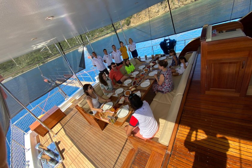 MRS ELCİH | 12 KİŞİLİK LÜKS GULET İLE GÖCEK KOYLARI | Okeanosyatcilik