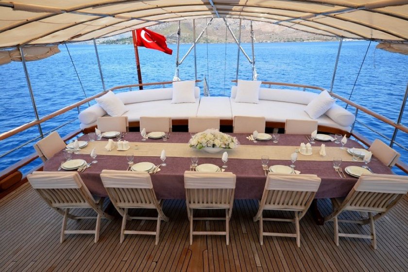 GAZİ KAPTAN | 14 KİŞİLİK KLİMALI GULET İLE HİSARÖNÜ MAVİ YOLCULUK TURLARI | Okeanosyatcilik