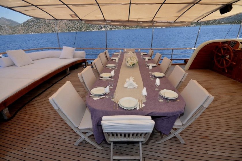 GAZİ KAPTAN | 14 KİŞİLİK KLİMALI GULET İLE HİSARÖNÜ MAVİ YOLCULUK TURLARI | Okeanosyatcilik