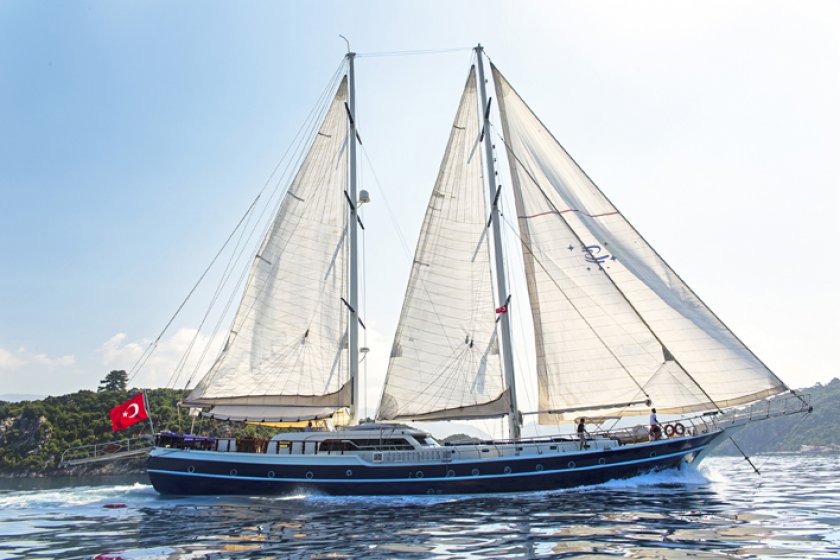 PERLA DEL MAR 2 | MAVİ YOLCULUK 12 KİŞİLİK MARMARİS TEKNE TURU | Okeanosyatcilik