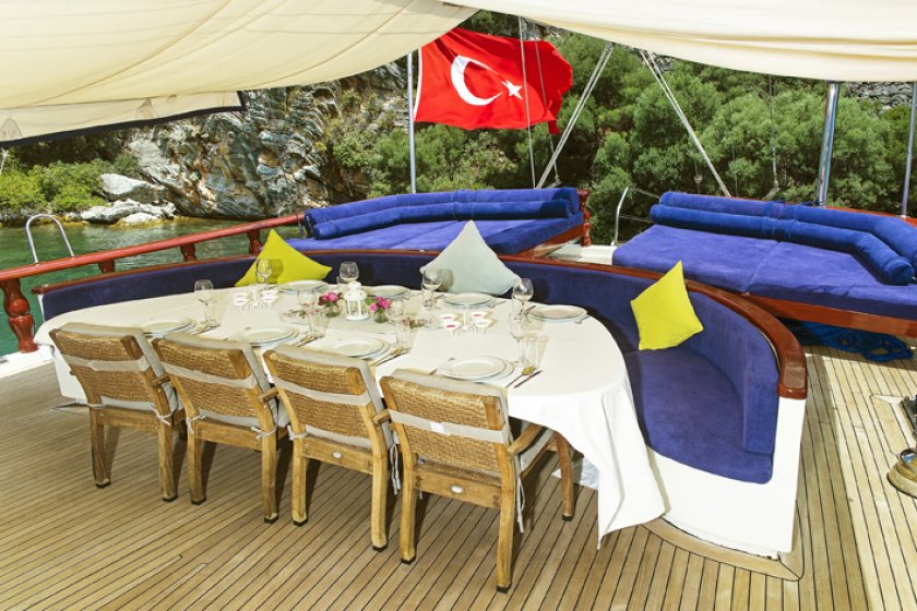 PERLA DEL MAR 2 | MAVİ YOLCULUK 12 KİŞİLİK MARMARİS TEKNE TURU | Okeanosyatcilik