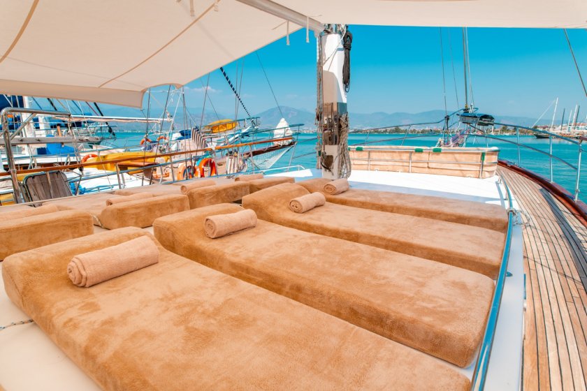 AFİLLİ | FETHİYE 10 KİŞİLİK LÜKS MAVİ TUR GULETİ | Okeanosyatcilik