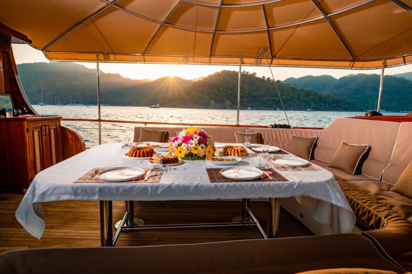 AFİLLİ | FETHİYE 10 KİŞİLİK LÜKS MAVİ TUR GULETİ | Okeanosyatcilik