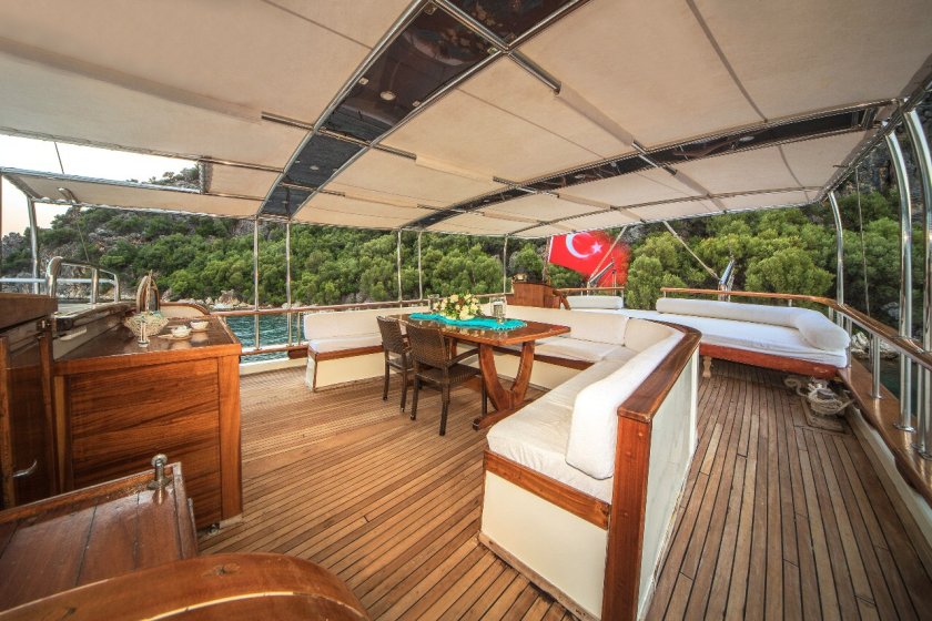 SİMERENYA | 16 KİŞİLİK FETHİYE LÜKS MAVİ YOLCULUK GULET | Okeanosyatcilik